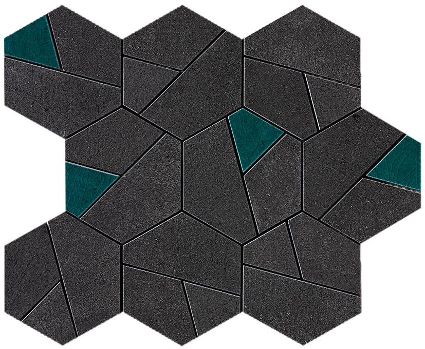 Boost Tarmac Mosaico Hex Jade (AN7A) 25x28,5 Керамогранит Atlas Concorde – Керамогранит и плитка 