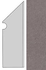 Kone Grey Battiscopa Sag.Dx. (AUO7 ) 7,2x30 Керамогранит