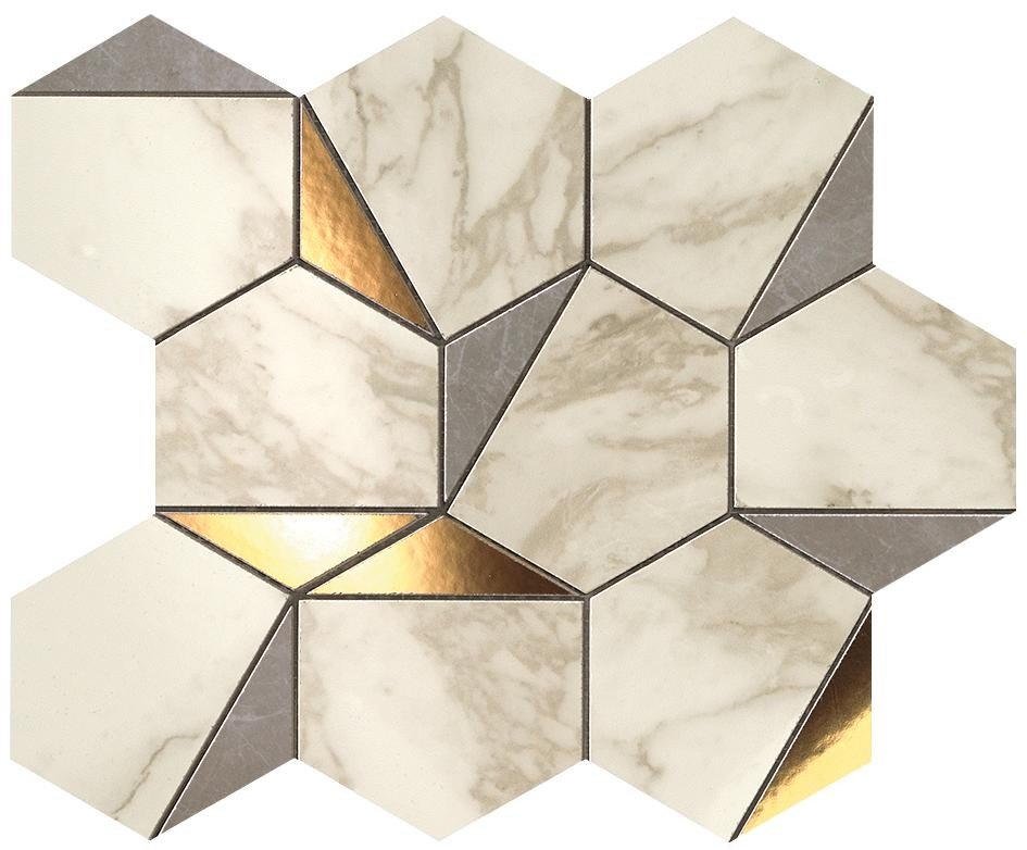 MARVEL Gold Hex Gris-Calacatta (9EHG) 25,1x29 Керамическая плитка Atlas Concorde – Керамогранит и плитка 
