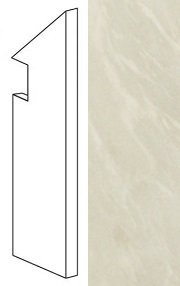 MARVEL Imperial White Battiscopa Sag.dx (AFBY) 7,2x30 Керамогранит