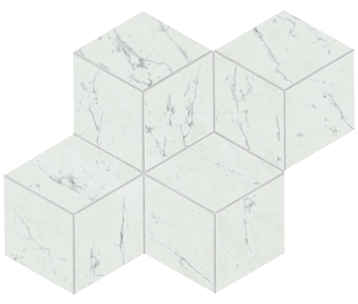 Marvel Carrara Pure Mosaico Esag. Lapp. (AS2J ) 30x35 Неглазурованный керамогранит Atlas Concorde – Керамогранит и плитка 
