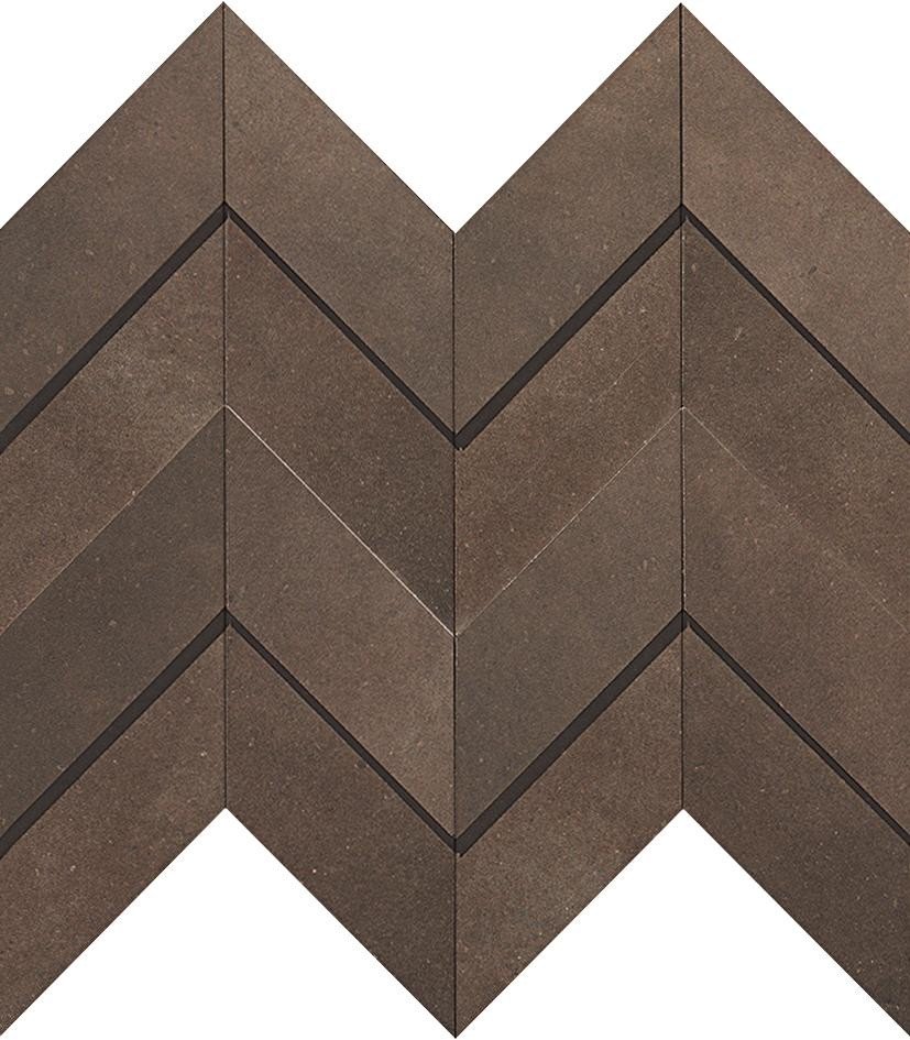 Dwell Brown Leather Chevron 3D (A1DO) Керамогранит Atlas Concorde – Керамогранит и плитка 