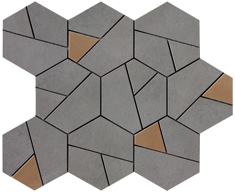 Boost Smoke Mosaico Hex Yellow (AN68) 25x28,5 Керамогранит Atlas Concorde – Керамогранит и плитка 