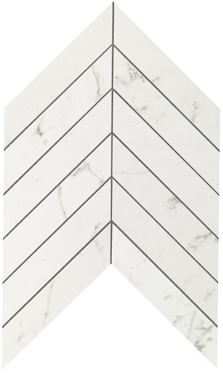 Marvel Carrara Pure Chevron Wall (9SCA) 30,5X25 Керамическая плитка Atlas Concorde – Керамогранит и плитка 