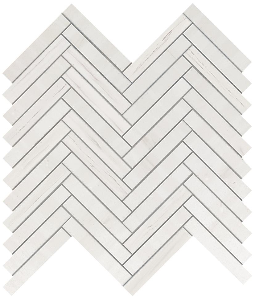 Marvel Bianco Dolomite Herringbone Wall (9SHD) 30,5X30 Керамическая плитка Atlas Concorde – Керамогранит и плитка 