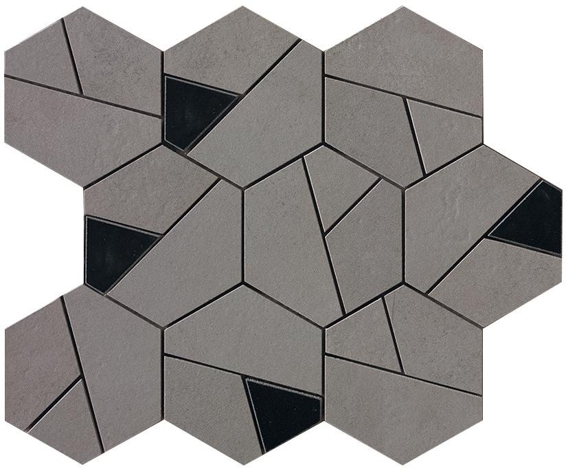Boost Smoke Mosaico Hex Black (AN69) 25x28,5 Керамогранит Atlas Concorde – Керамогранит и плитка 