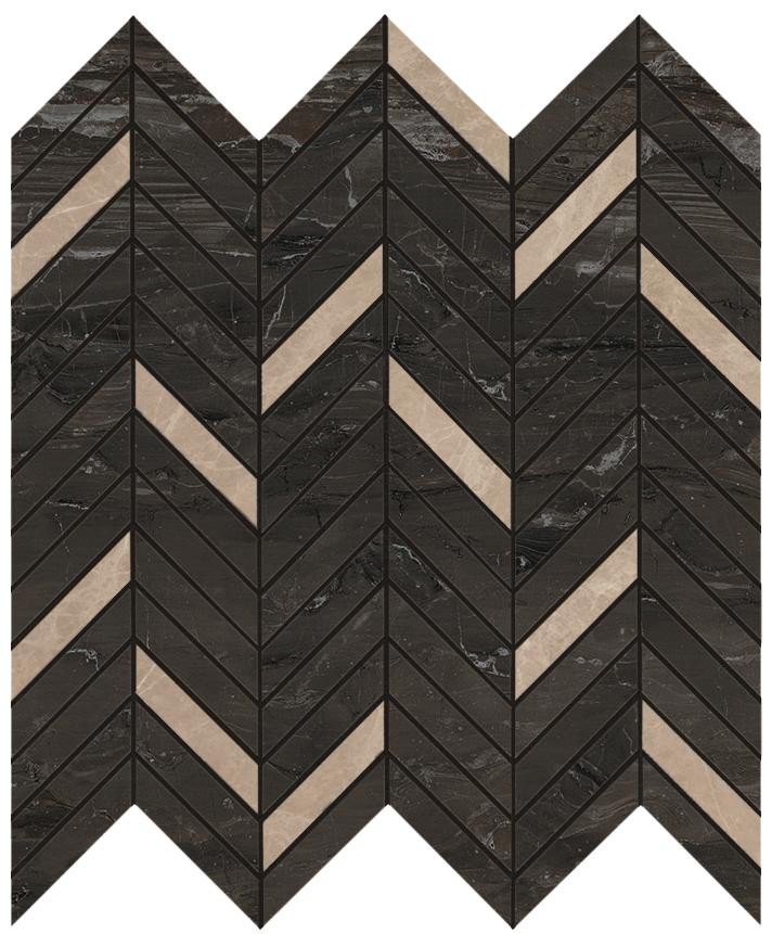 MARVEL Absolute Brown Mosaico Twill Lap. (AEPR) 30x31 Керамогранит Atlas Concorde – Керамогранит и плитка 