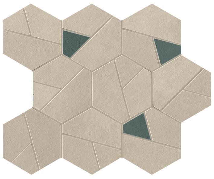 Boost Pro Cream Mosaico Hex Blue (A0QO) керамогранит Atlas Concorde – Керамогранит и плитка 
