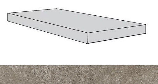 Drift Light Grey Scal.120 Ang.Sx/Дрифт Лайт Грей Ступ.120 Угл.Лев Atlas Concorde – Керамогранит и плитка 