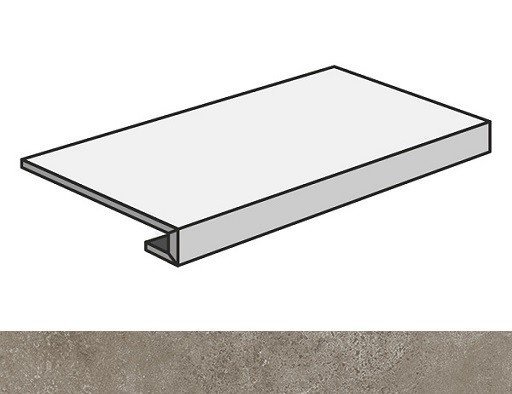Drift Light Grey Scal.160 Front/Дрифт Лайт Грей Ступ.160 Фронт Atlas Concorde – Керамогранит и плитка 