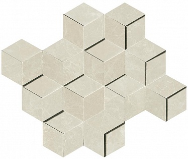 MARVEL Imperial White Mosaico 3D (AEPI) 30,5x26,4 Керамогранит