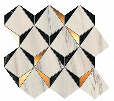 Marvel Diamonds Bianco - Black (9MDB) 35,8x32,9 Керамическая плитка