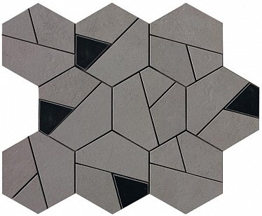 Boost Smoke Mosaico Hex Black (AN69) 25x28,5 Керамогранит